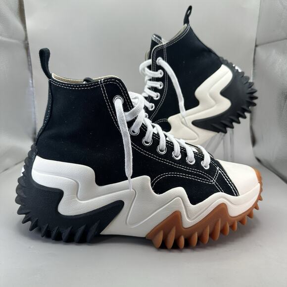 Converse Run Star Motion Platform Sneakers Black White Women's Size 9 US 171545C - Picture 1 of 9